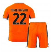 Dres Inter Milan Henrikh Mkhitaryan #22 Tretina pre deti 2023-24 Krátky Rukáv (+ trenírky)
